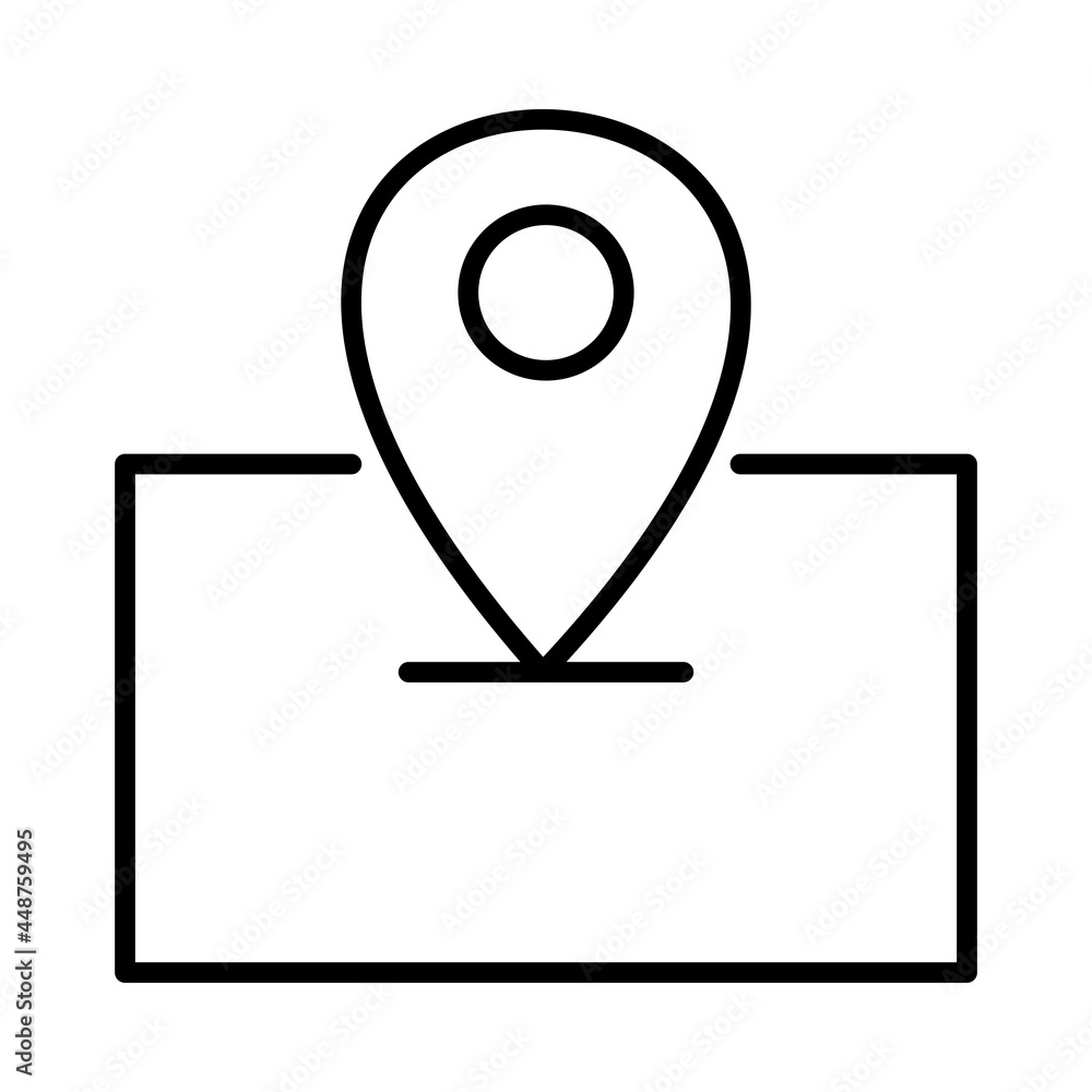 Location Vector Line Icon Design Location Vector Line Icon Design