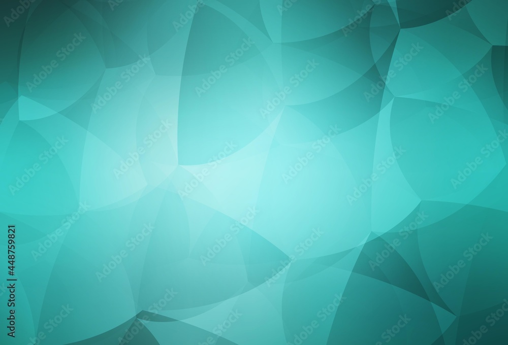 Fototapeta premium Light Green vector background with polygonal style.