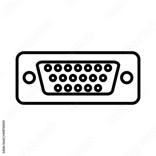 Vga Vector line Icon Design