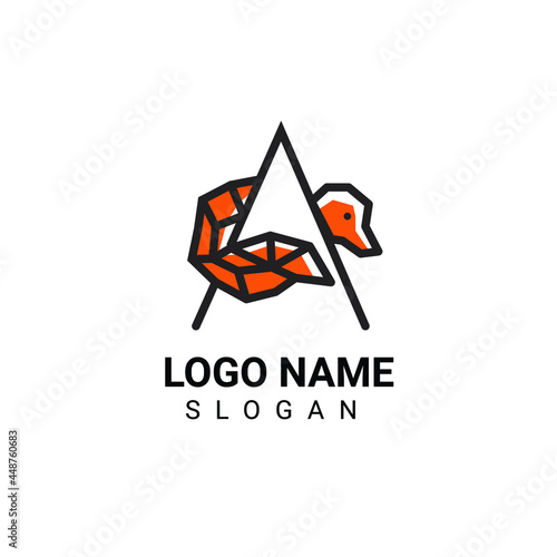 Fox Shaped A Letter Logo Design