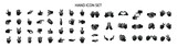 Various hand-shaped icon sets