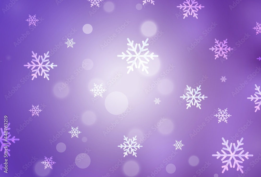 Light Purple vector pattern in Christmas style. Light Purple vector pattern in Christmas style.