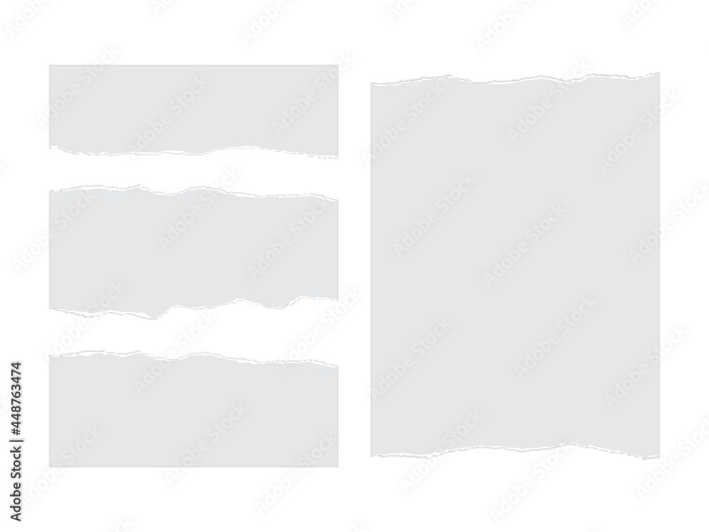white torn paper isolated on white background mock up white torn paper isolated on white background mock up