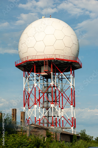 Meteorological observation station. Atmospheric research and monitoring photo