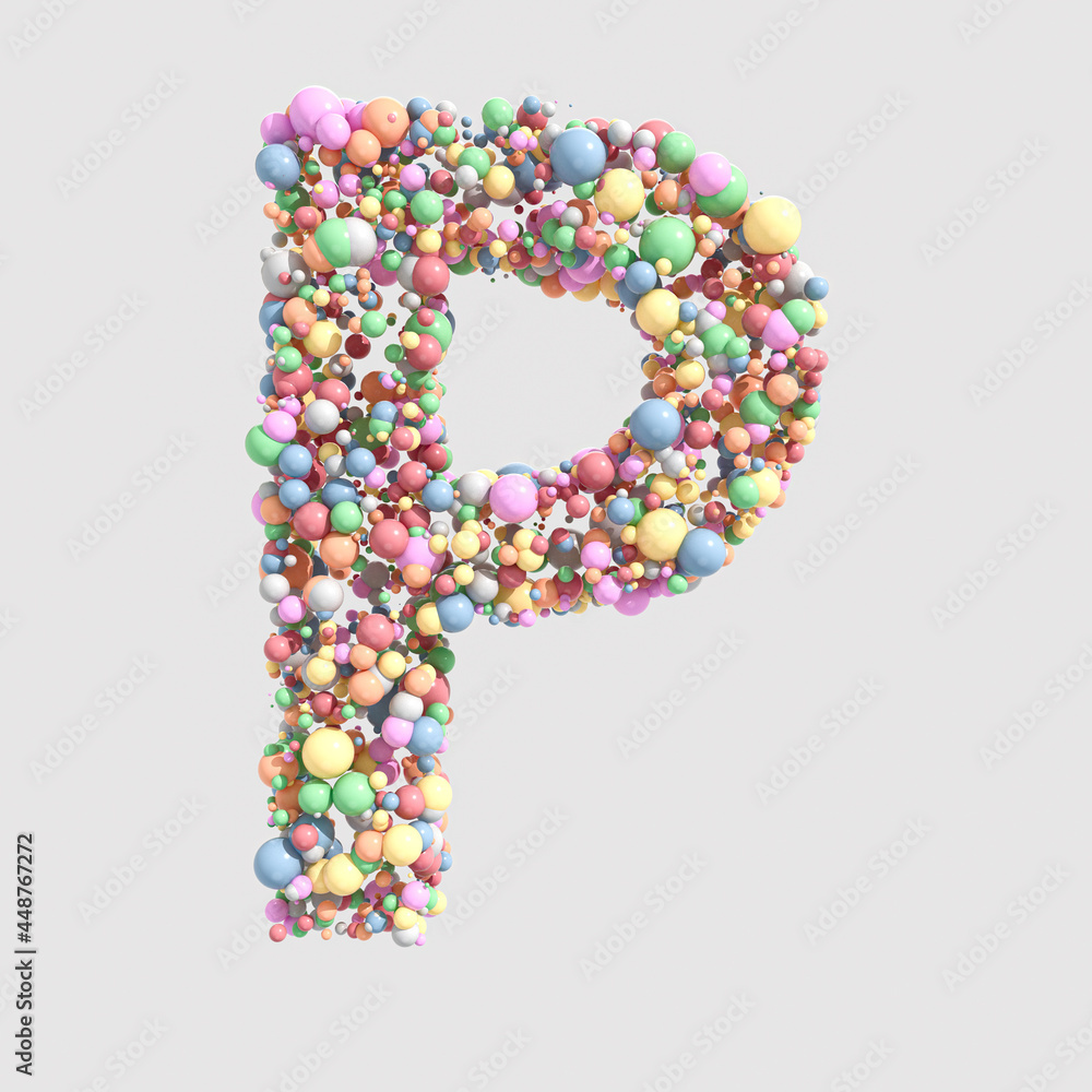 Colorful Sweet Letter Concept Colorful Sweet Letter Concept