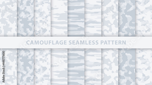 Military and army camouflage seamless pattern