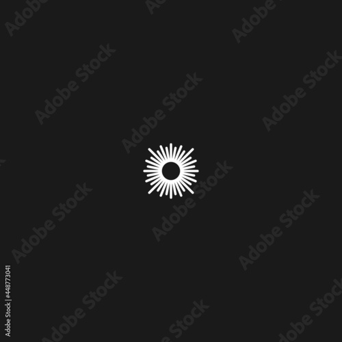 SUN SPARK LOGO ICON VECTOR