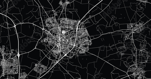 Urban vector city map of Lund, Sweden, Europe photo