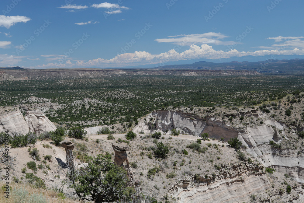 Tent Rock National Monument.
Spectacular scenic view of landscape viewed from top of Tent Rock.