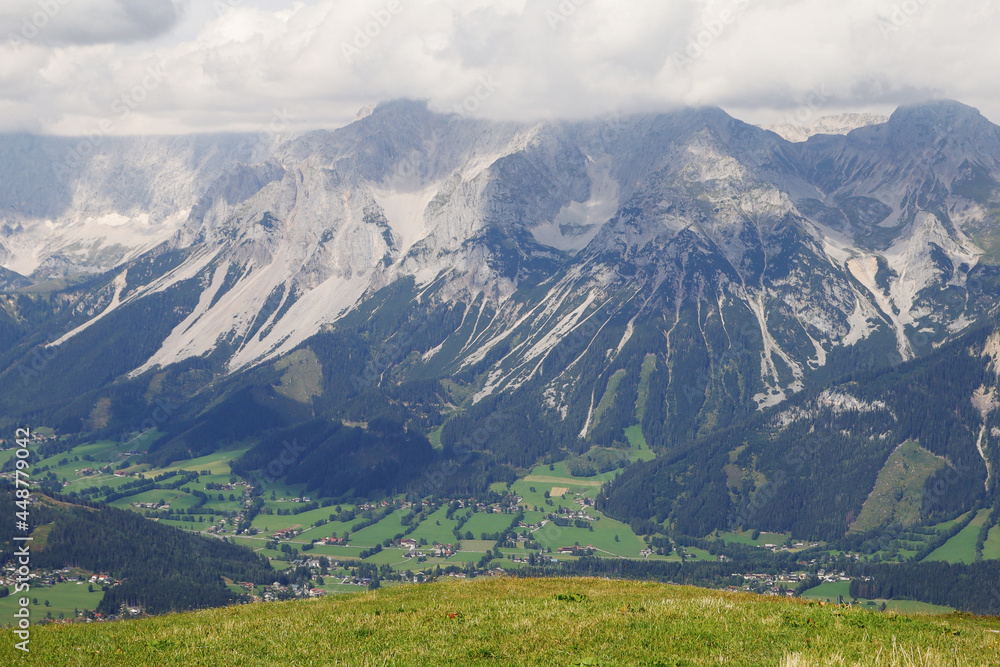 Dachstein mountain massive in Styria, Austria