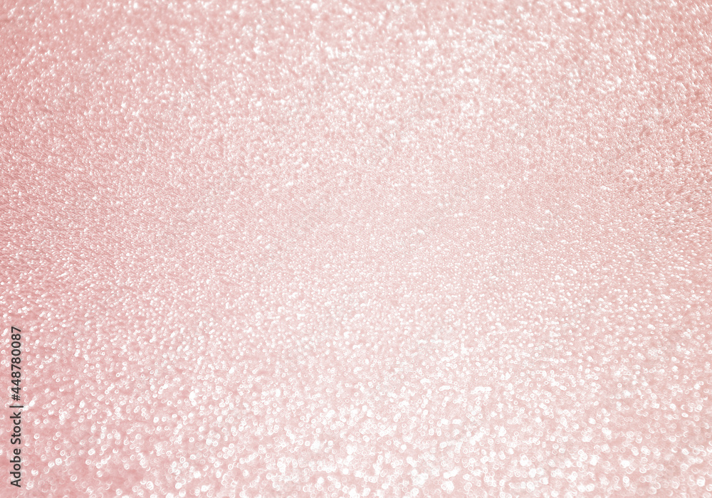Fototapeta premium Pastel pink glitter texture background with bokeh