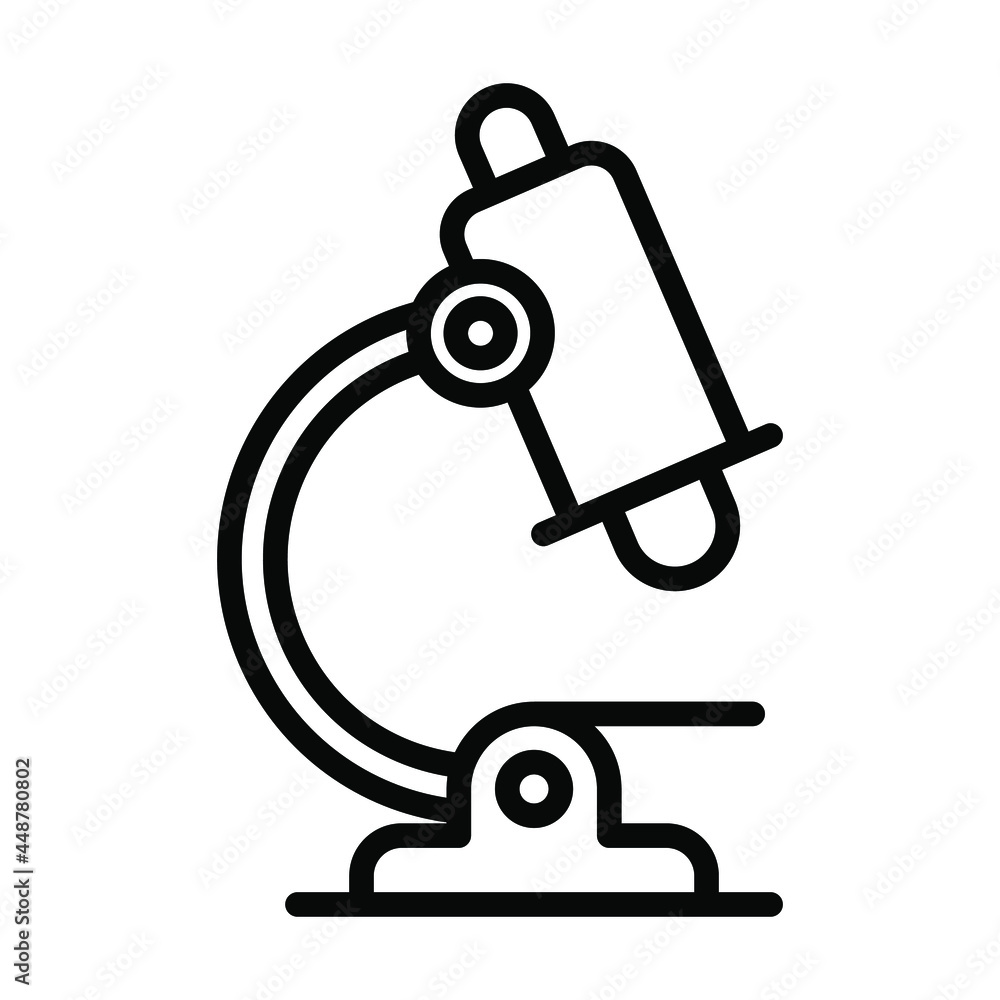 Microscope Healthcare Medical, vector graphic Illustration Icon. Microscope Healthcare Medical, vector graphic Illustration Icon.