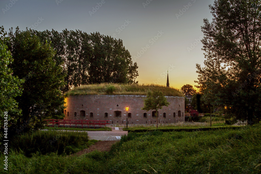 fort in the evening