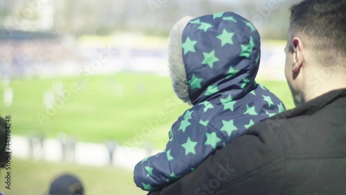 Fans in the stadium during the game photo