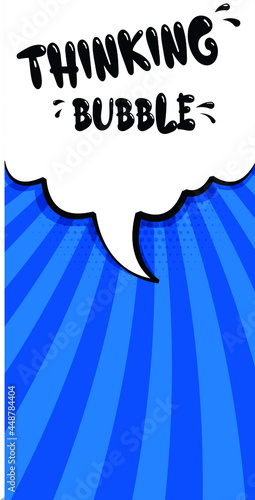 Colorful background in pop art style. retro comic speech bubble. Speech bubble illustration design for comic book, ad text, web design, poster.