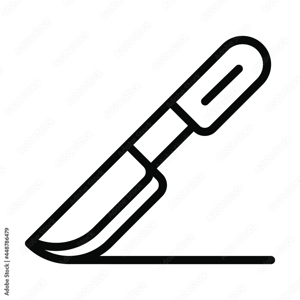 scalpel knife icon, Healthcare Medical, vector graphic Illustration Icon. scalpel knife icon, Healthcare Medical, vector graphic Illustration Icon.