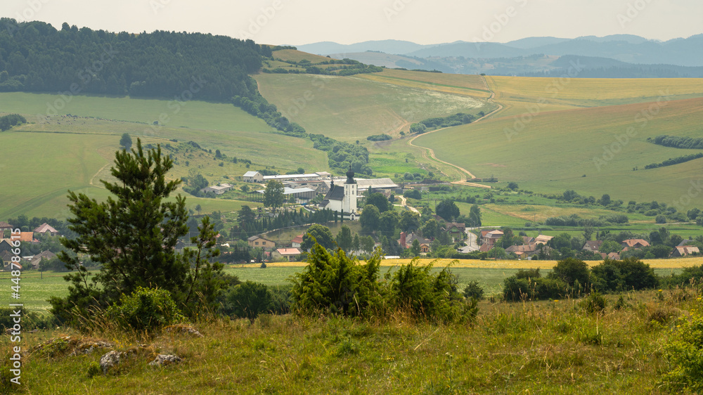 View of Zehra village in Slovakia, part of UNESCO world heritage site