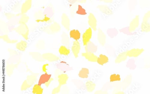 Light Red, Yellow vector template with chaotic shapes.