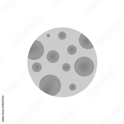 illustration vector graphic of full moon