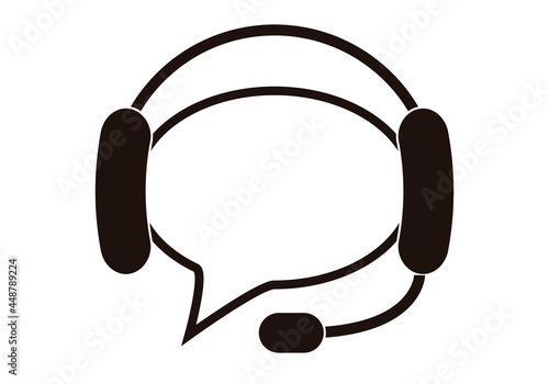 Icono de teleoperador de atención al cliente.