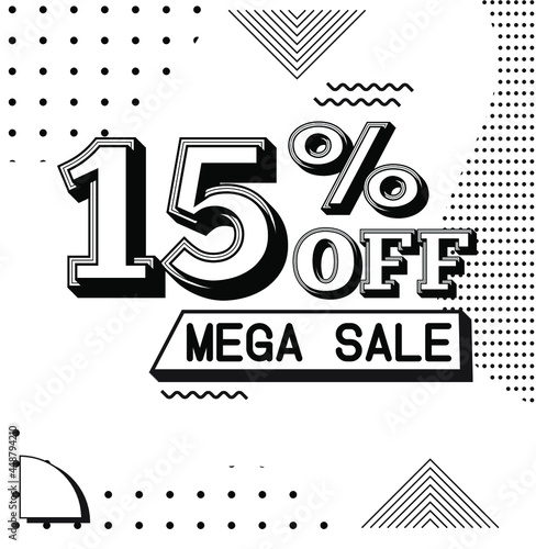 Promotional Minimal Geometric dotted halftone style Design Vector Illustration Square With Text Box