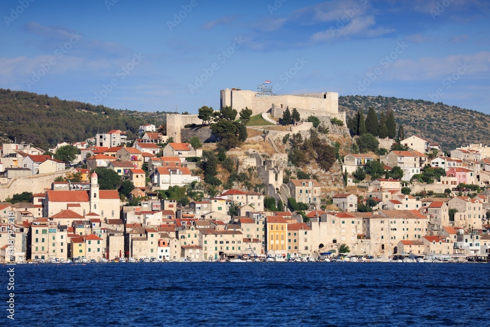 Sibenik city fortress in Croatia