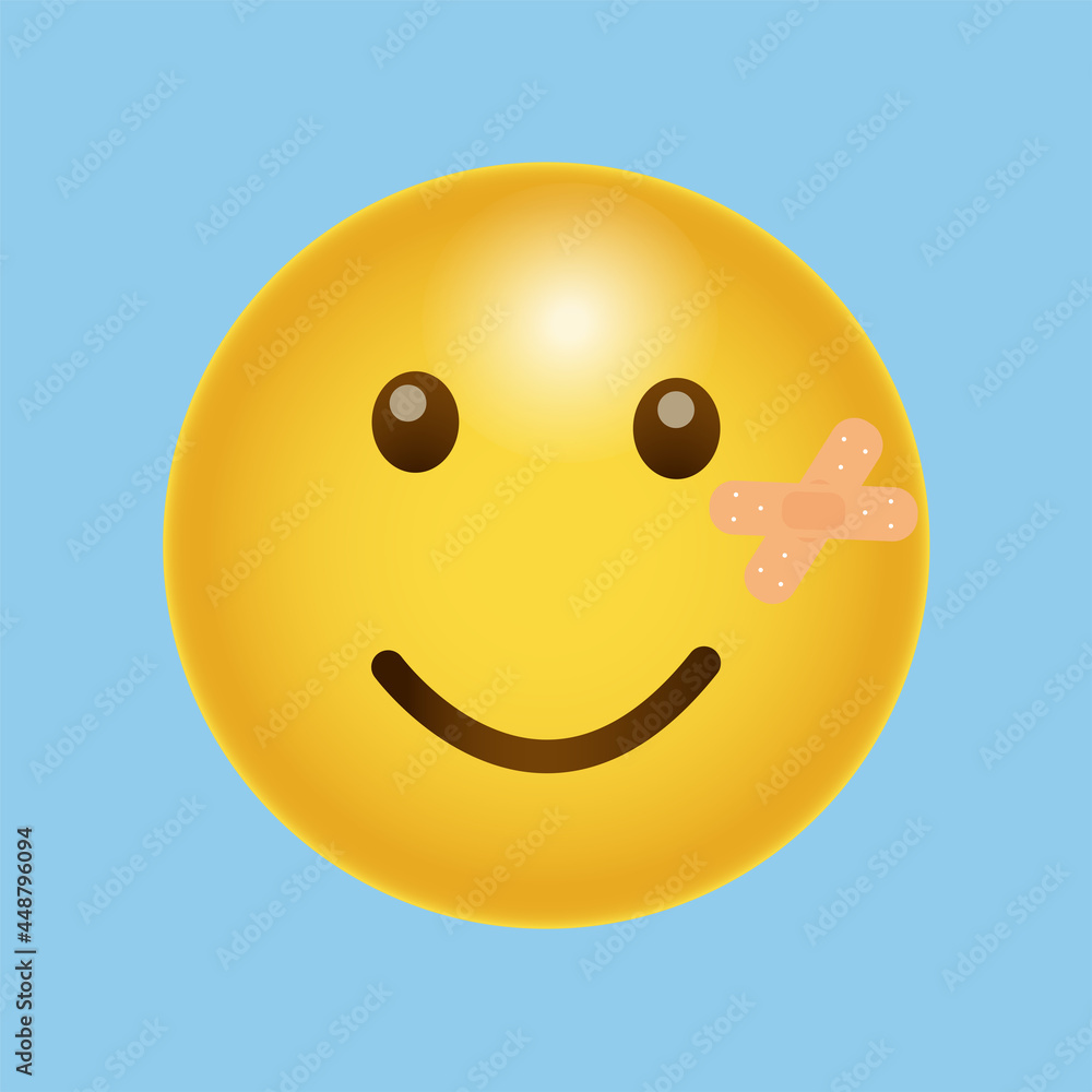 Fototapeta premium Vaccinated Emoji