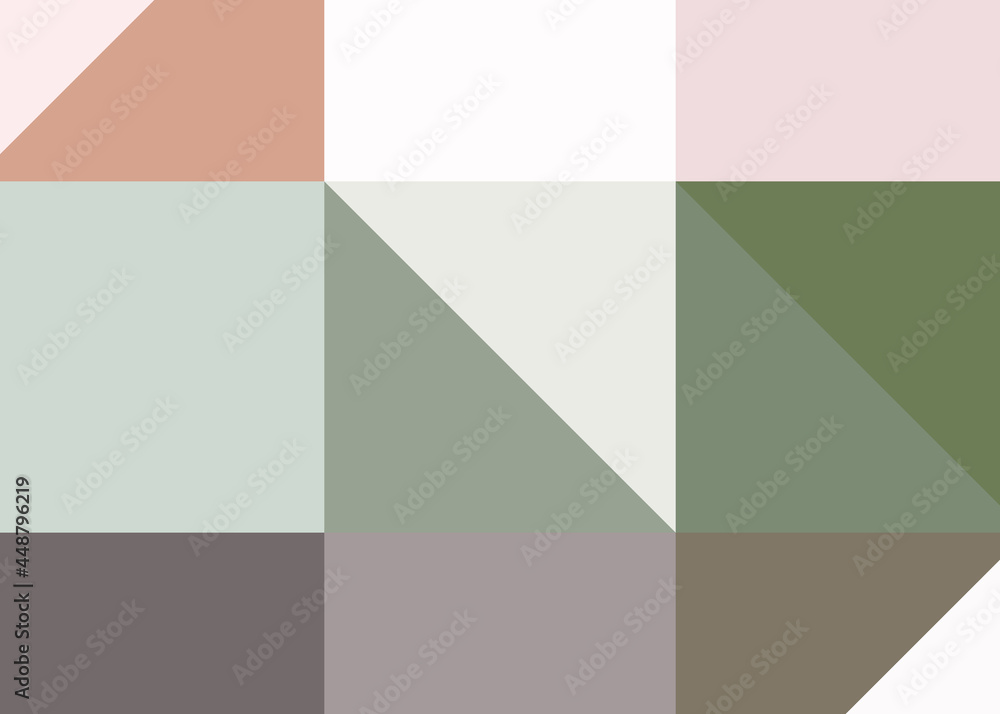 Fototapeta premium Abstract color Low-Polygones Generative Art background illustration