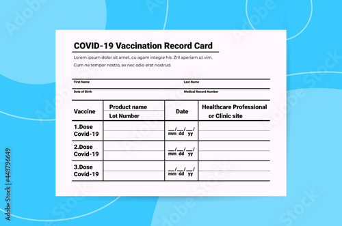 covid-19 vaccination record card global immunity passport risk free re-infection pcr certificate coronavirus immunity