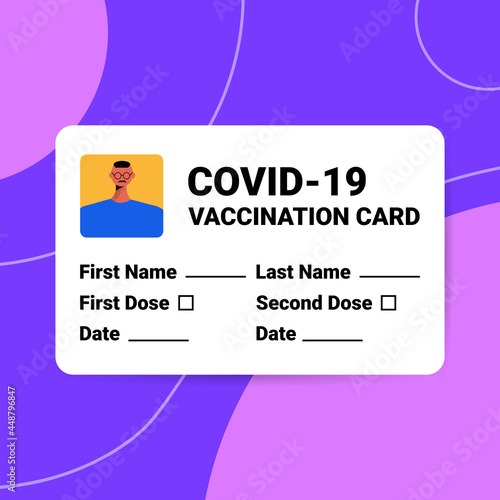 covid-19 vaccination record card global immunity passport risk free re-infection pcr certificate coronavirus immunity