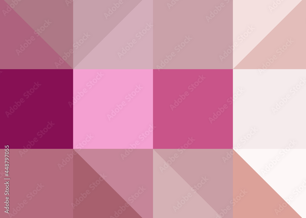 Fototapeta premium Abstract color Low-Polygones Generative Art background illustration