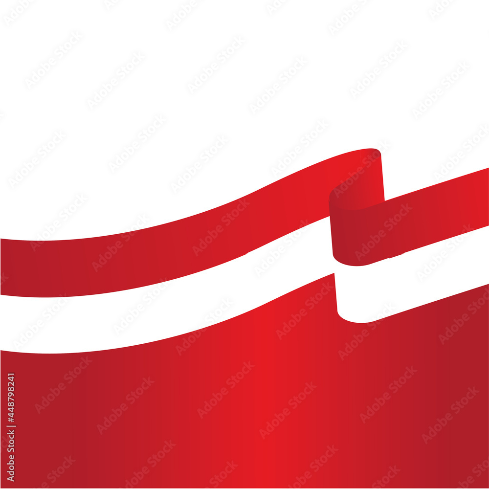 red ribbon banner indonesian flag red ribbon banner indonesian flag