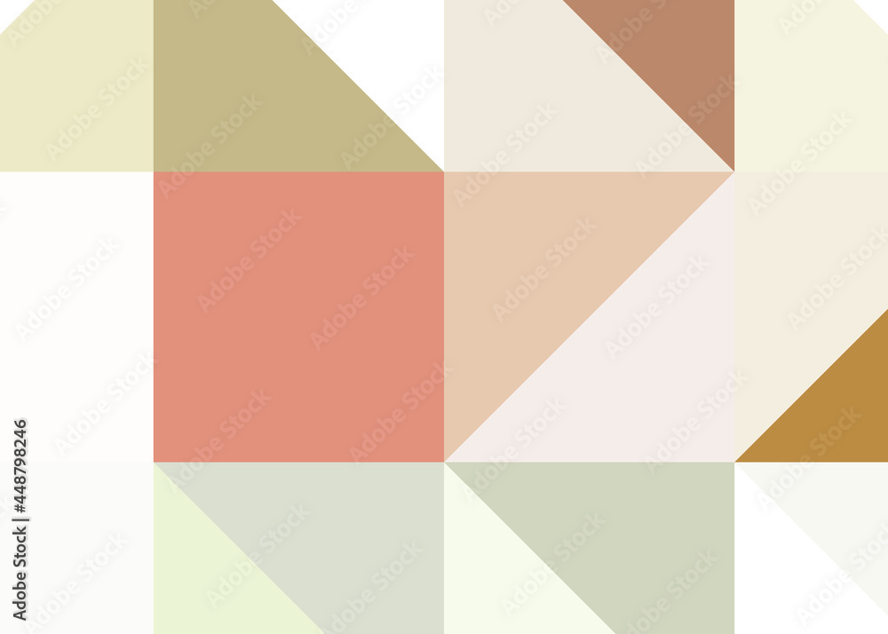 Fototapeta premium Abstract color Low-Polygones Generative Art background illustration