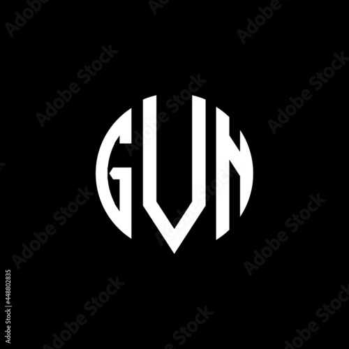 EVN letter logo design. EVN letter in circle shape. EVN Creative three letter logo. Logo with three letters. EVN circle logo. EVN letter vector design logo  photo
