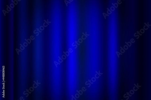 Classic blue curtain background. Abstract blue color background. Elegant decoration. Vector illustration. Stock image.