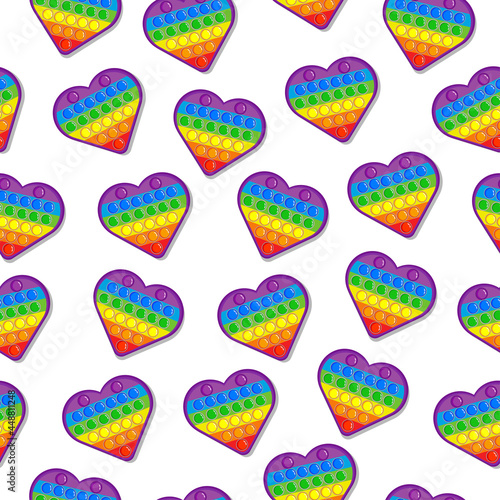 Color seamless pattern toy heart Simple Dimple.