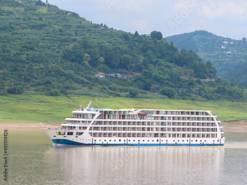 Cruise Ship on the Yangtze River in China photo