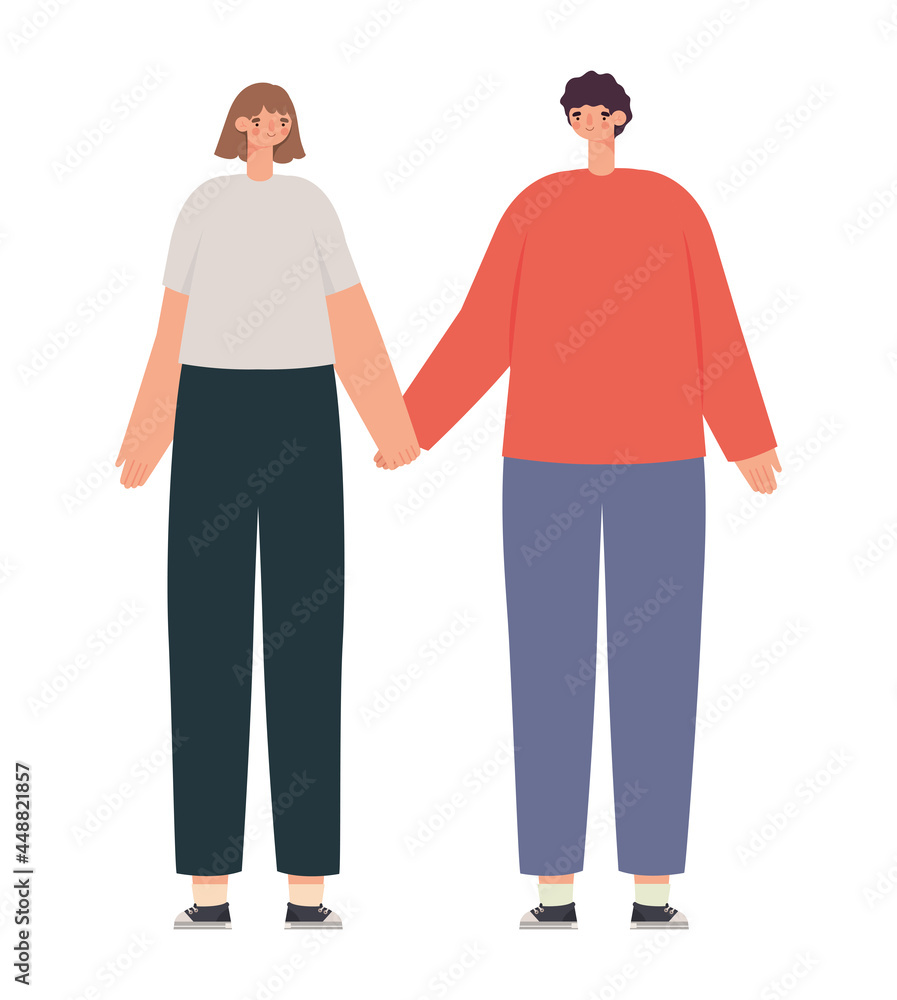 casual couple representation casual couple representation