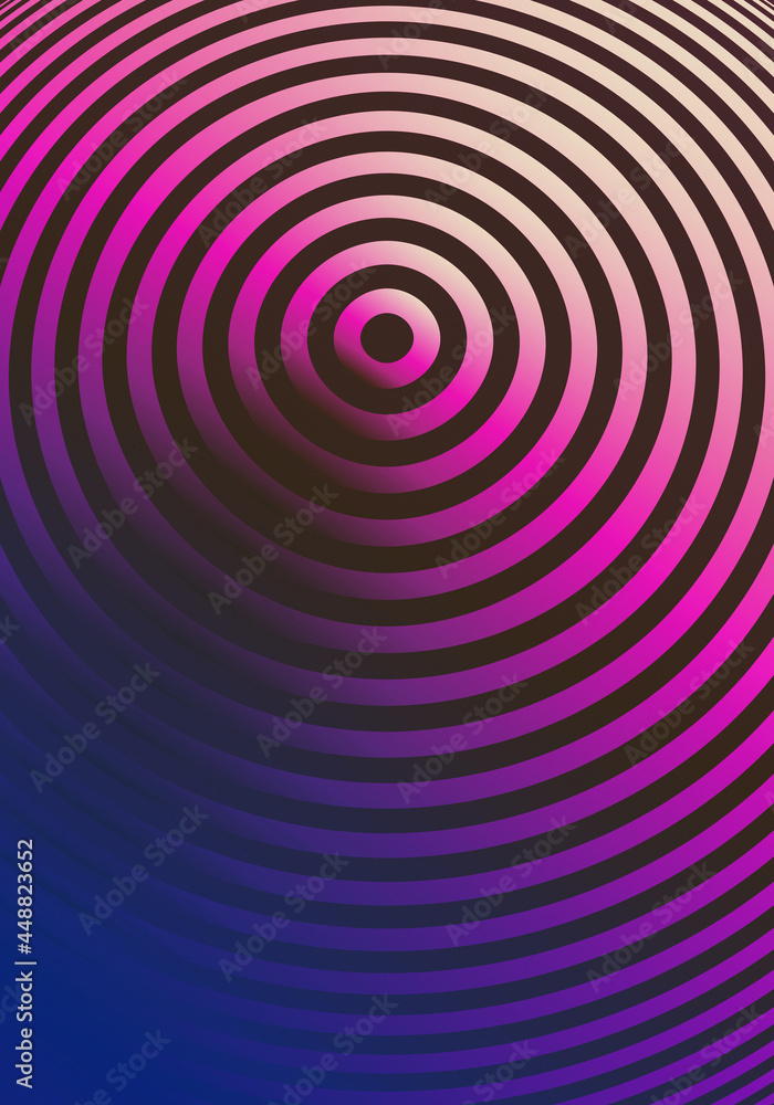 Optical Illusion Warped Stripes 3D Blue Pink Abstract Vertical Background Design Template Optical Illusion Warped Stripes 3D Blue Pink Abstract Vertical Background Design Template