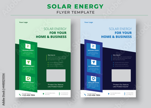 Solar Energy Flyer Templates, solar energy for your home & business flyer