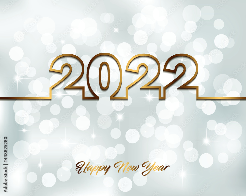 2022 Happy New Year background.