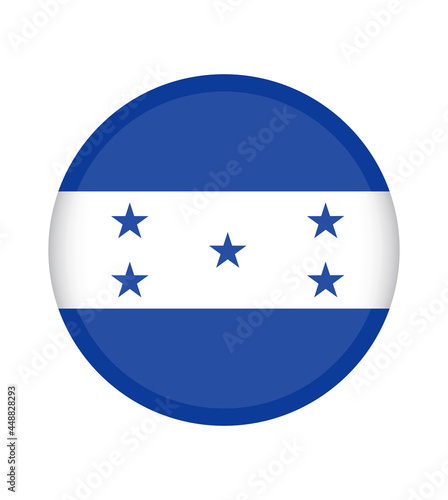 National Honduras flag, official colors and proportion correctly. National Honduras flag. Vector illustration. EPS10. Honduras flag vector icon, simple, flat design for web or mobile app.