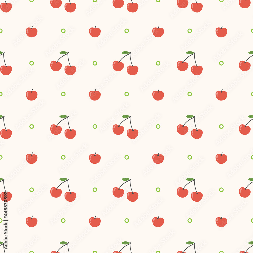 cherry seamless pattern vector template cherry seamless pattern vector template
