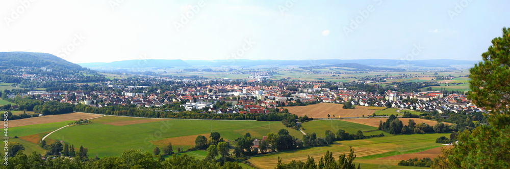 Luftbild von Weißenburg bei schönem Wetter