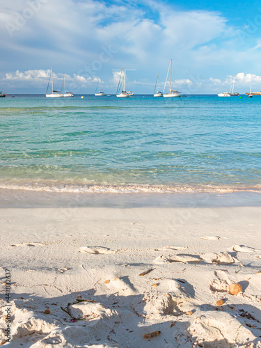 Waking up in turquoise water beach