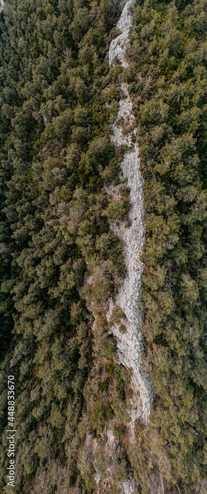 Panorama of countryside in mountain.Green forest on the hills, cliffs Panorama of countryside in mountain.Green forest on the hills, cliffs