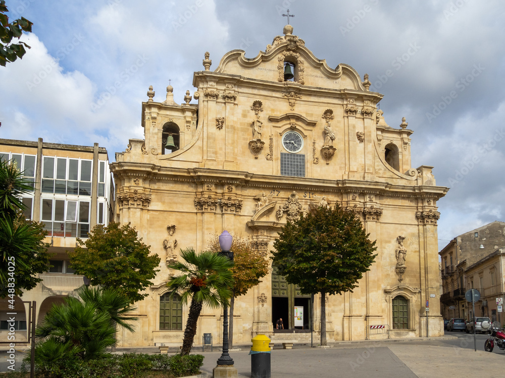 Obraz premium Sant'Ignaziochurch facade, Scicli