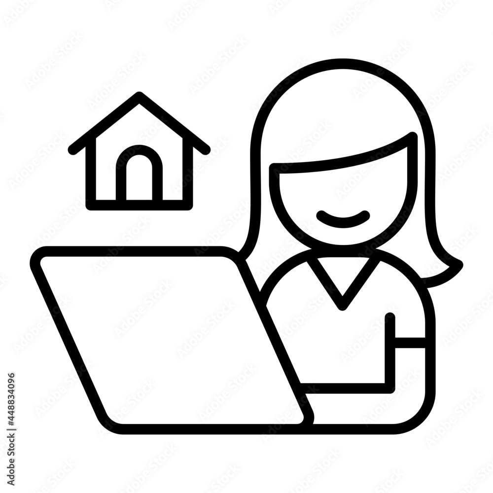 Work from home icon