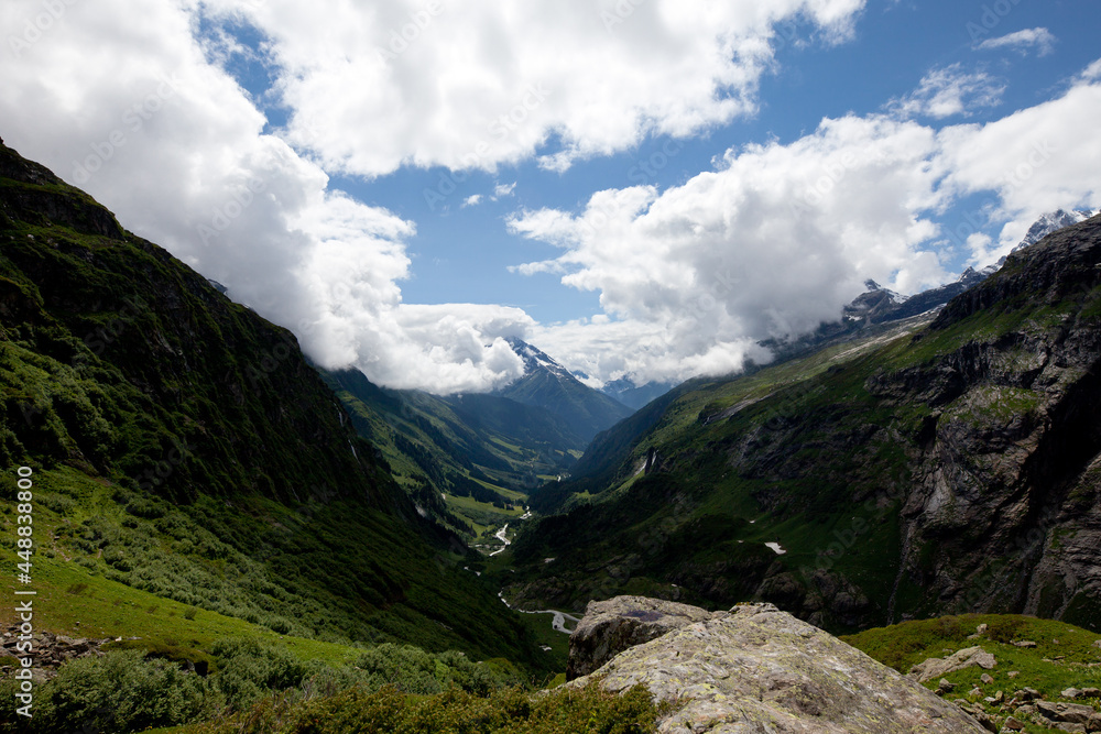 valley madraner uri switzerland clouds mountains hiking day valley madraner uri switzerland clouds mountains hiking day