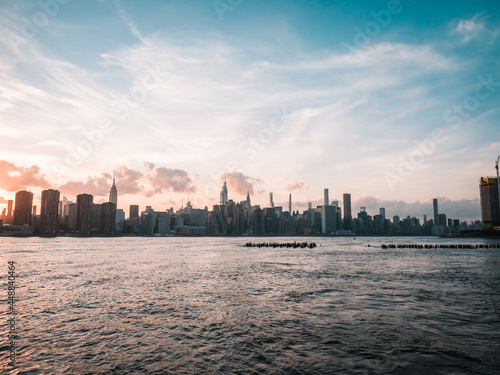 New York City Skyline Sunset - Landscape © Steven